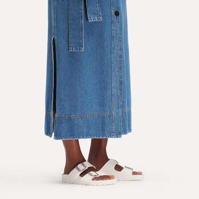 birkenstock arizona stealth buckle | white
