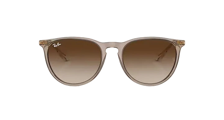 ray-ban erika classic sunglasses | transparent light brown