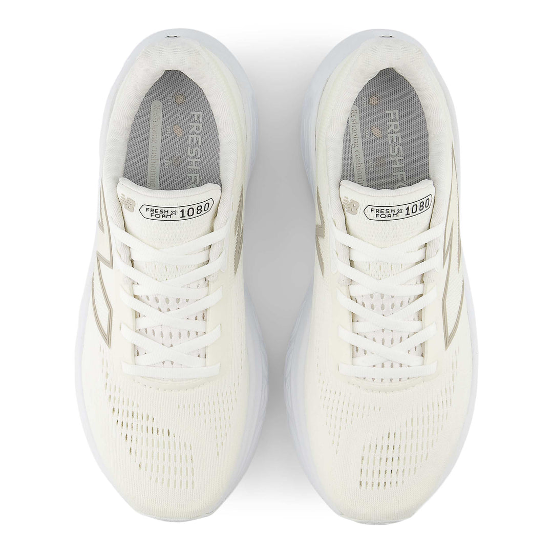 new balance fresh foam x 1080v14 women's | white/light gold metallic