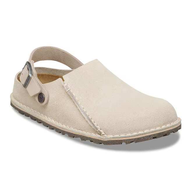 birkenstock lutry premium suede | oyster