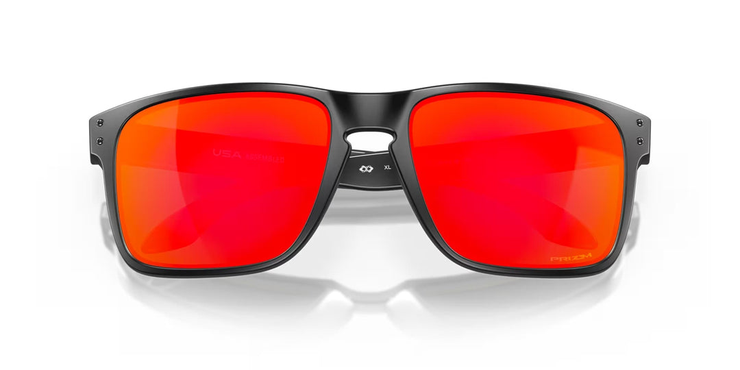 oakley holbrook xl sunglasses | matte black prizm ruby