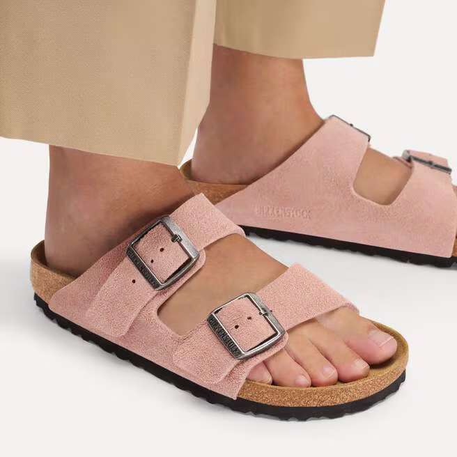 birkenstock arizona | pink clay