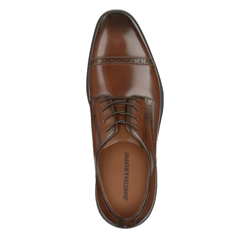 JOHNSTON & MURPHY RONAN CAP TOE MEN'S Brown's Shoe Fit WDM JOHNSTON & MURPHY RONAN CAP TOE MEN'S Brown's Shoe Fit WDM