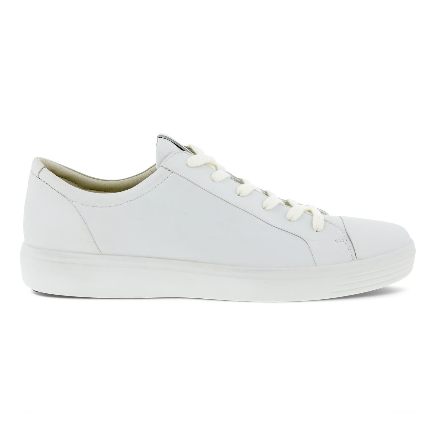 ECCO Women's Soft 7 Sneaker White Leather