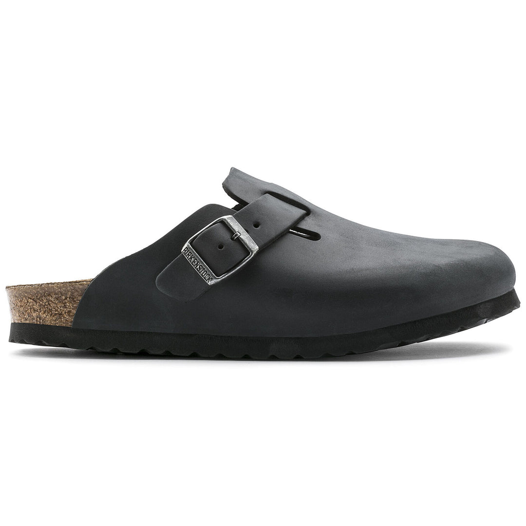 Birkenstock Boston Oiled Leather Black Oil Men's