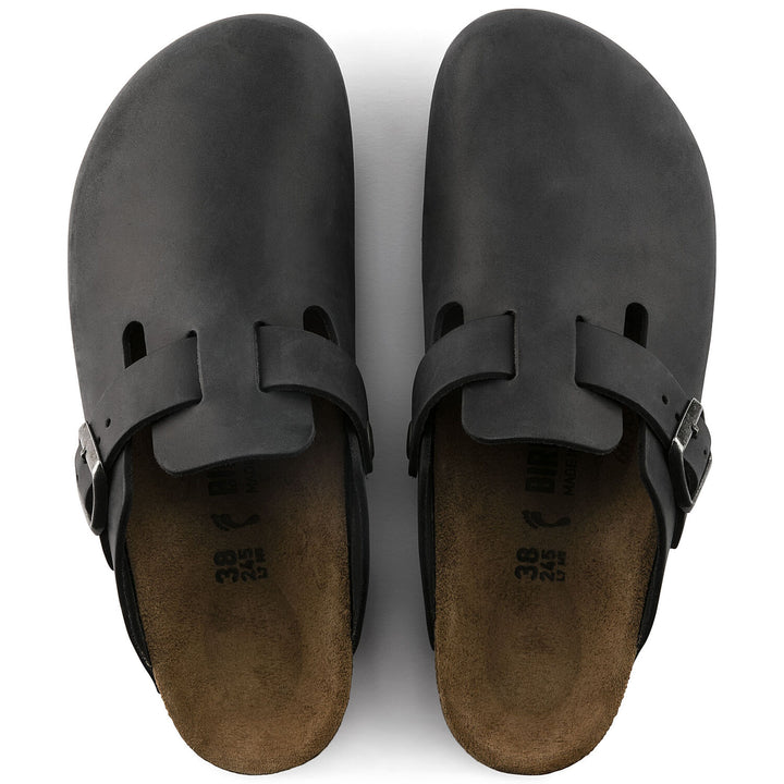 Birkenstock Boston Oiled Leather Black Oil Men's